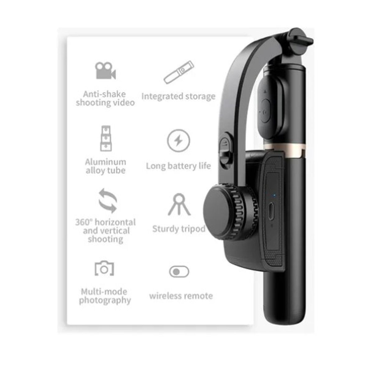 OFERTABKN - Estabilizador Celular Gimbal L08 Selfie Stick Tripode