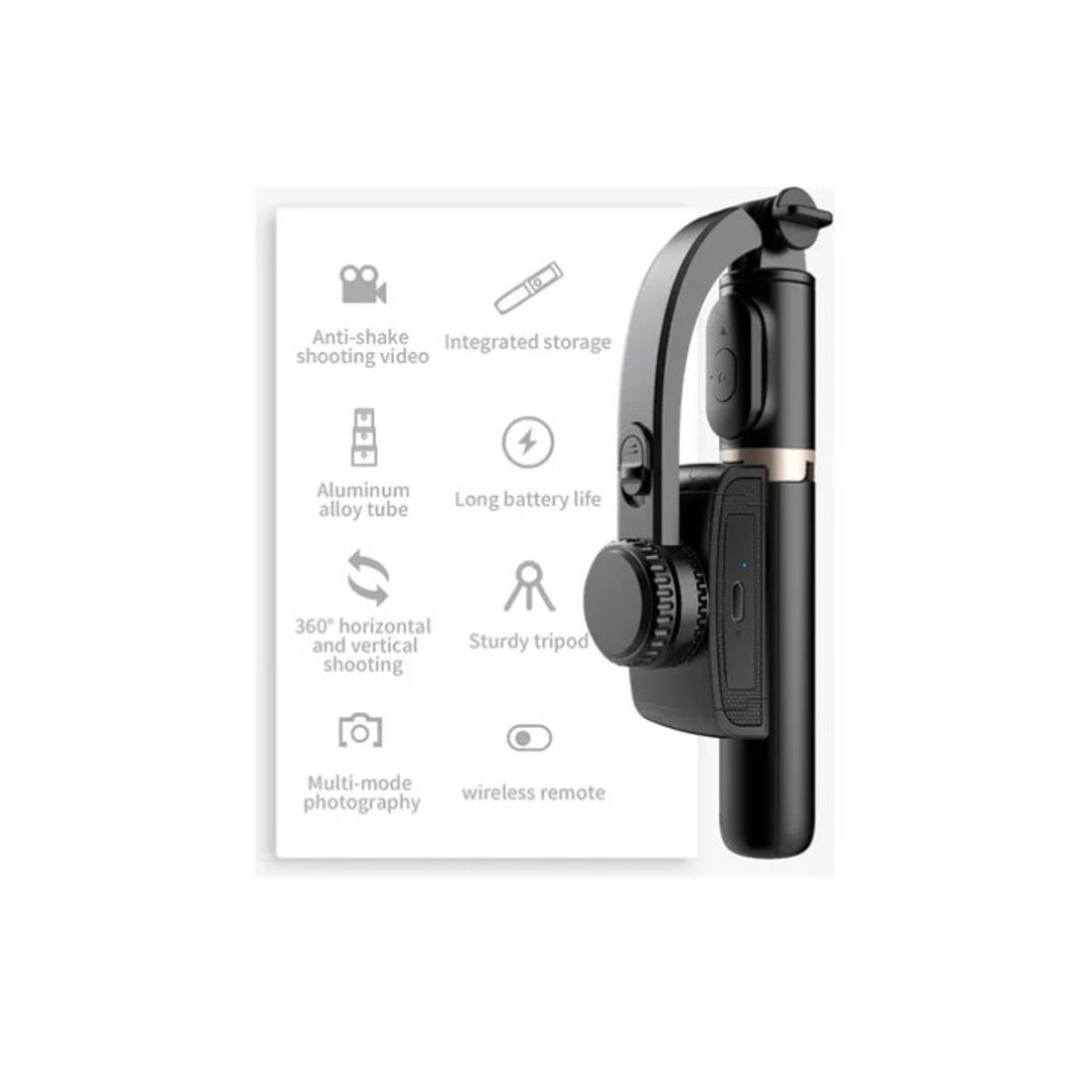 OFERTABKN - Estabilizador Celular Gimbal L08 Selfie Stick Tripode