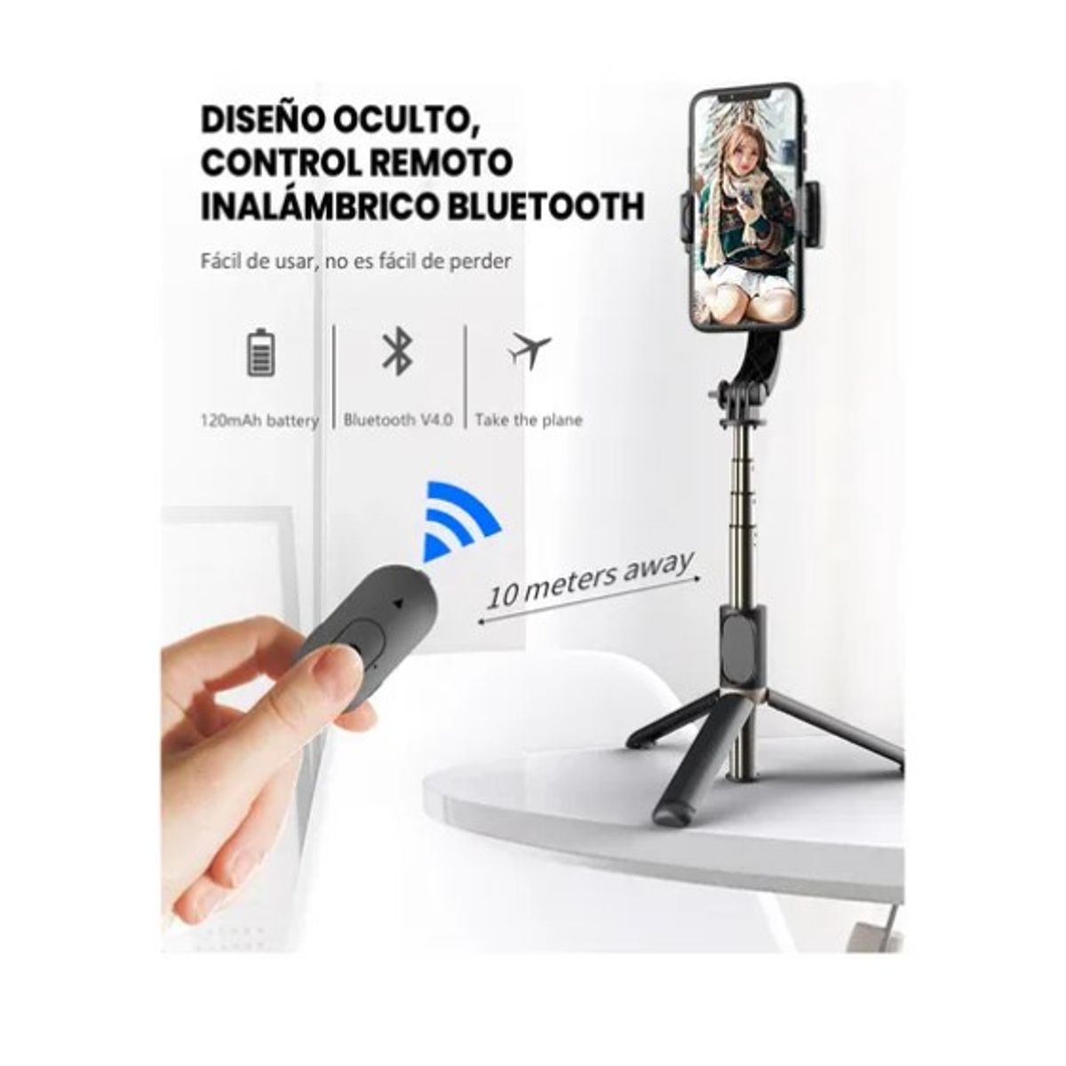 OFERTABKN - Estabilizador Celular Gimbal L08 Selfie Stick Tripode