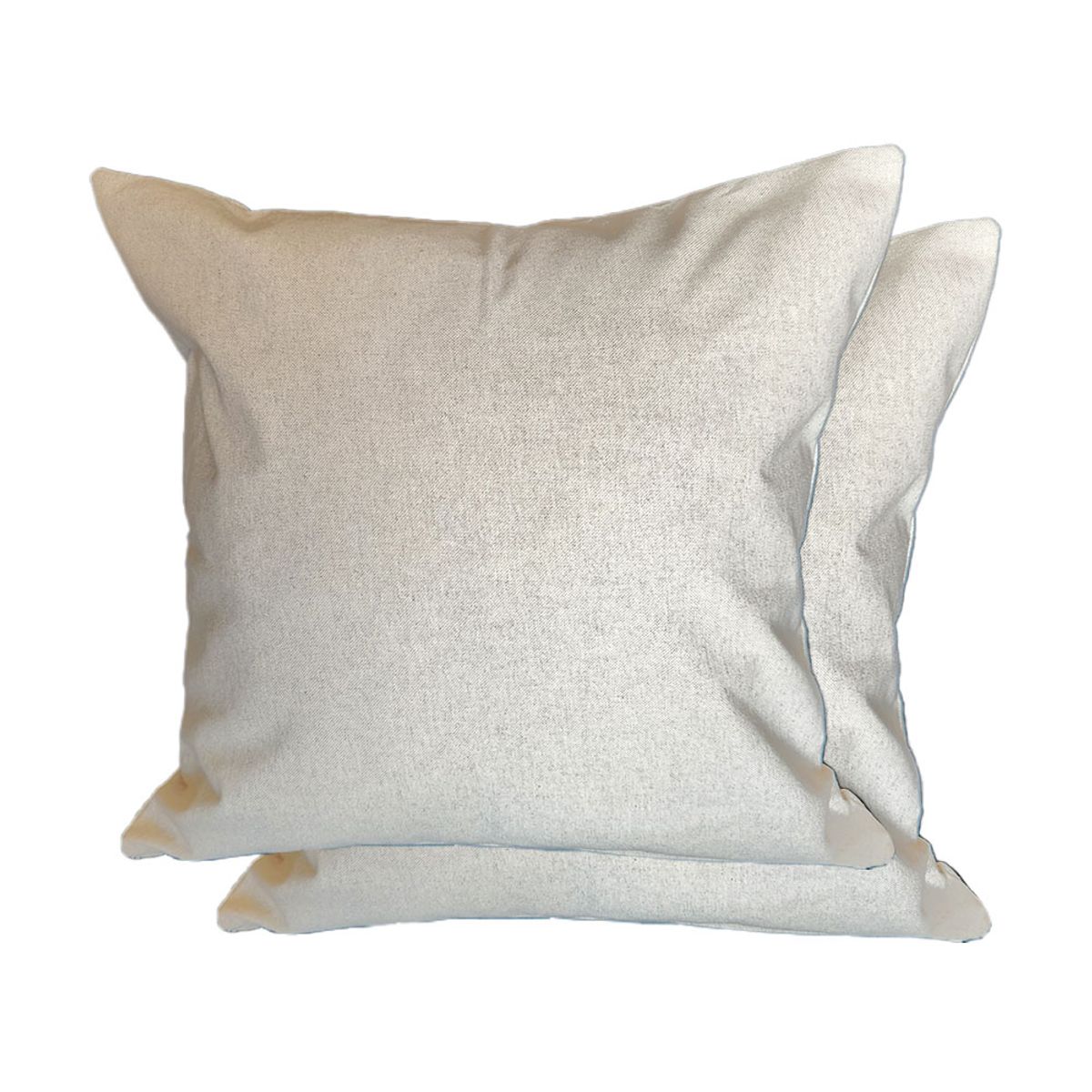 GENERICO - Pack x 2 Funda de Cojín 45x45 cm Lino Cullen - Color Gris