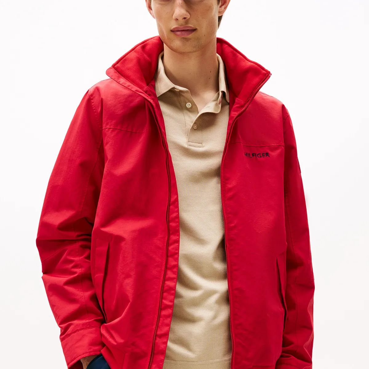 TOMMY HILFIGER - Chaqueta Classic Regatta Con Logo Rojo Tommy Hilfiger