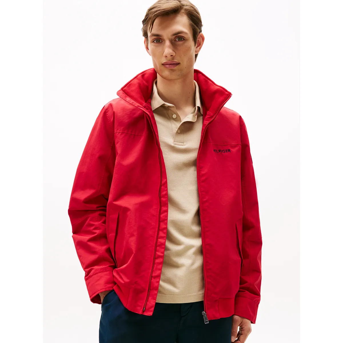 TOMMY HILFIGER - Chaqueta Classic Regatta Con Logo Rojo Tommy Hilfiger