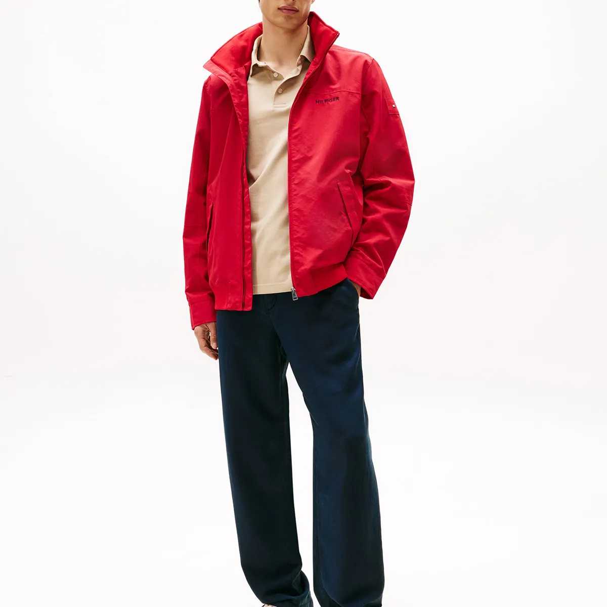 TOMMY HILFIGER - Chaqueta Classic Regatta Con Logo Rojo Tommy Hilfiger
