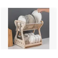 OFERTABKN - Secador Escurridor De Platos 2 Niveles Plastico Escurridor