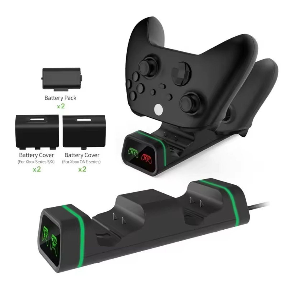 DOBE - Base De Carga Dual 800mah Para Xbox Series X/ S One Dobe