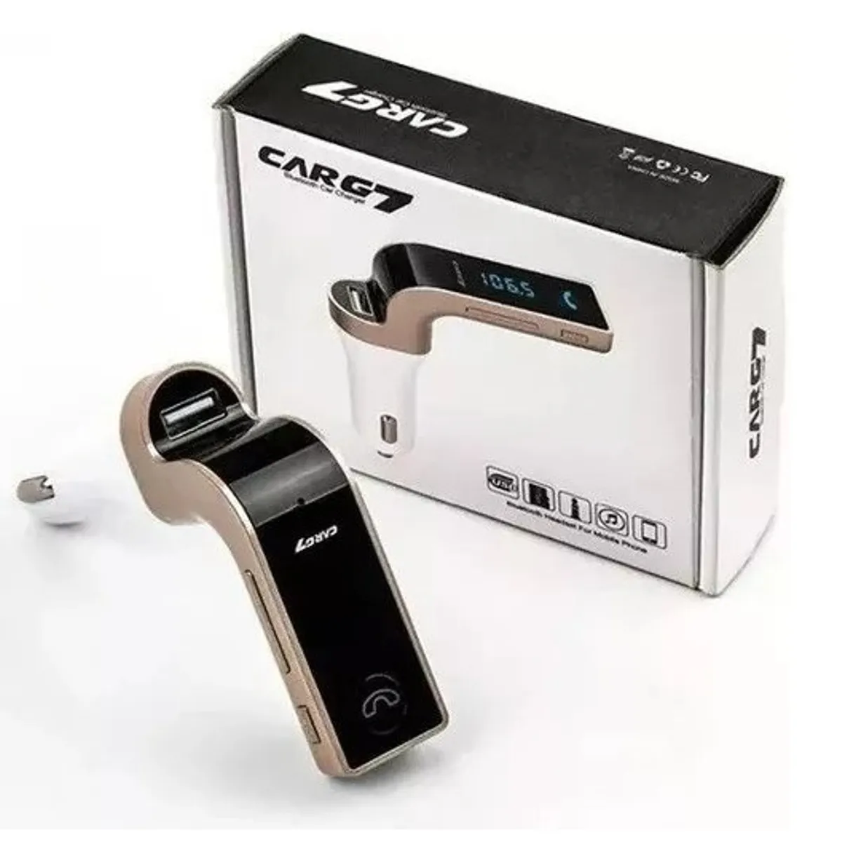 GENERICO - Transmisor Adaptador FM MP3 para Auto con Bluetooth