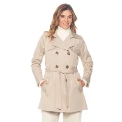 WADOS - TRENCH IMPERMEABLE MANGA LARGA CON LAZO EN CINTURA