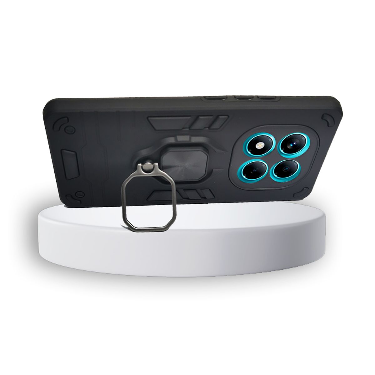 GENERICO - CARCASA ANILLO ANTIGOLPE PARA CELULAR XIAOMI REDMI NOTE 14 PRO NEGRO