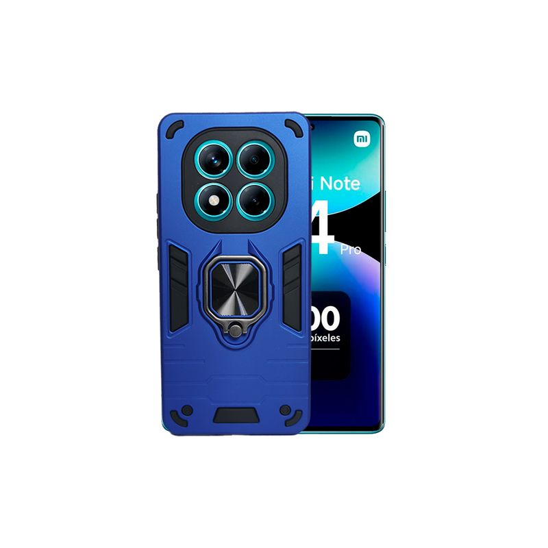 GENERICO - CARCASA ANILLO ANTIGOLPE PARA CELULAR XIAOMI REDMI NOTE 14 PRO AZUL