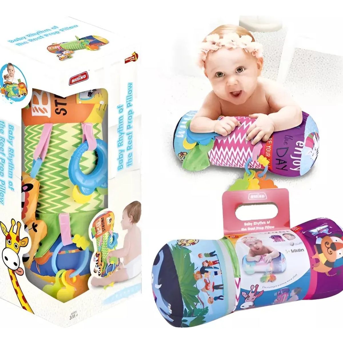 GENERICO - Almohada De Gateo Y Estimulación Para Bebes Sensorial Monte