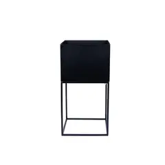 DAY - Macetero Metal 28 X 28 X 55 cm - Negro
