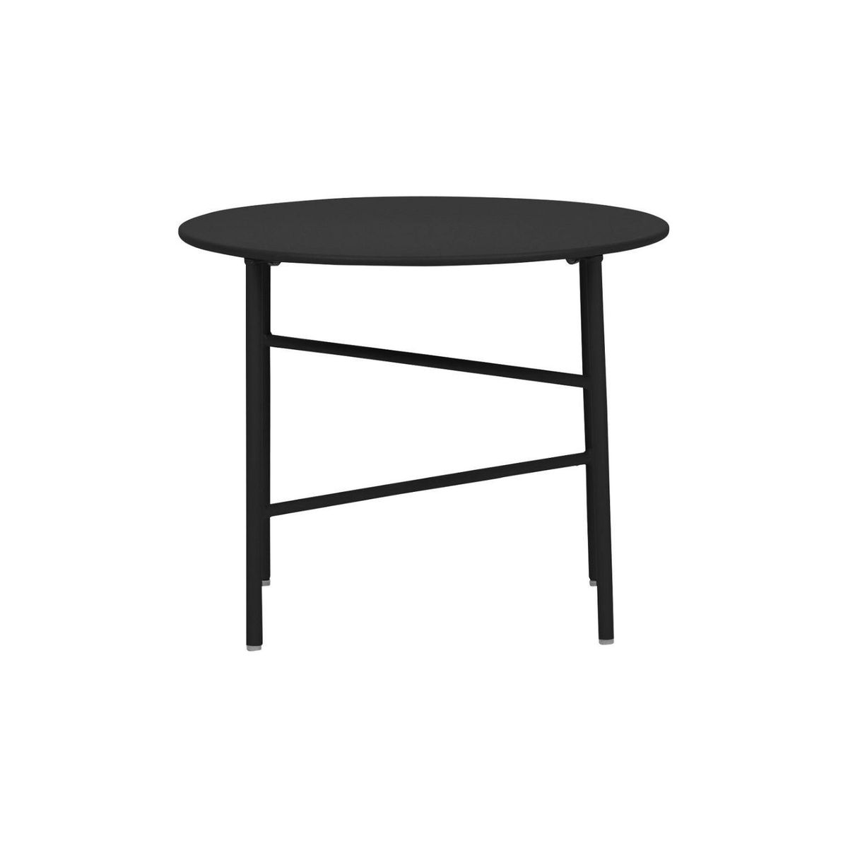 ENVY - Mesa Terraza Redonda Metal 50 X 40 cm Envy - Negro