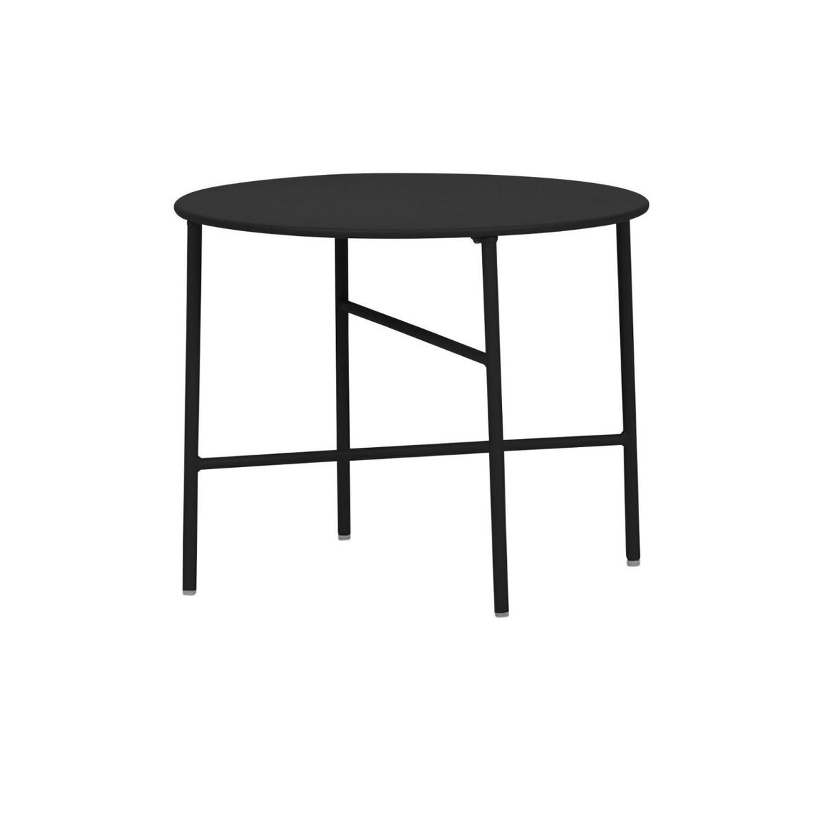 ENVY - Mesa Terraza Redonda Metal 50 X 40 cm Envy - Negro