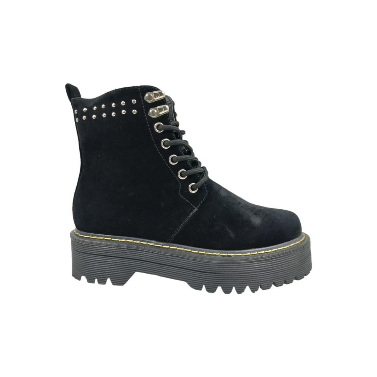 HERIEL - Botín Negro Gamuza Mujer