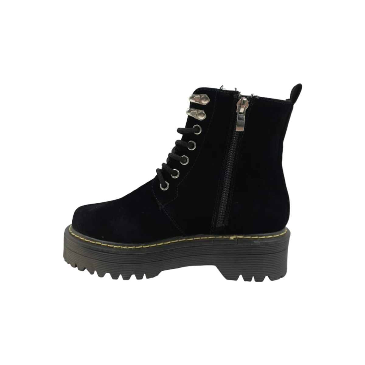 HERIEL - Botín Negro Gamuza Mujer