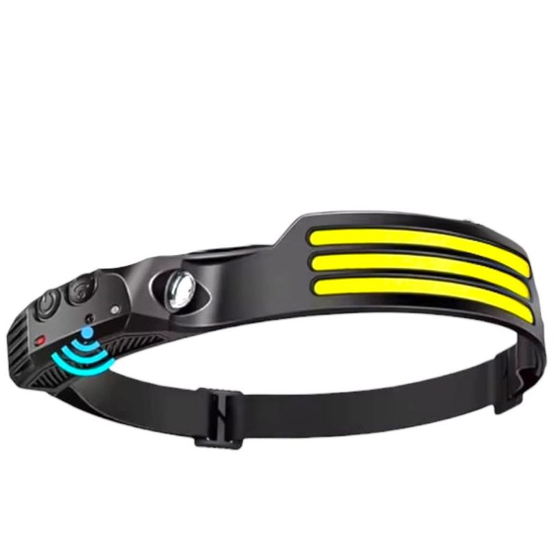 GENERICO - Linterna Cintillo 3 Led Frontal Con Sensor Recargable