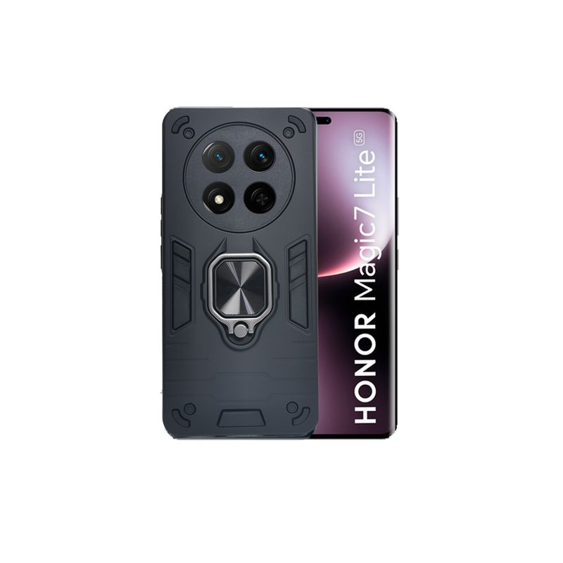GENERICO - CARCASA ANILLO ANTIGOLPE PARA CELULAR HONOR MAGIC 7 LITE NEGRO