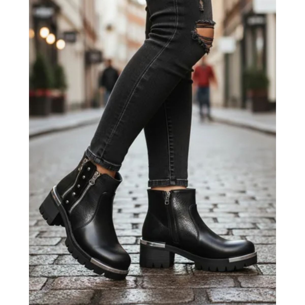 DINASTELLA - Botin  para Dama  con Tachas  M465