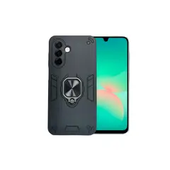 GENERICO - CARCASA ANILLO ANTIGOLPE PARA CELULAR SAMSUNG A26 COLOR NEGRO