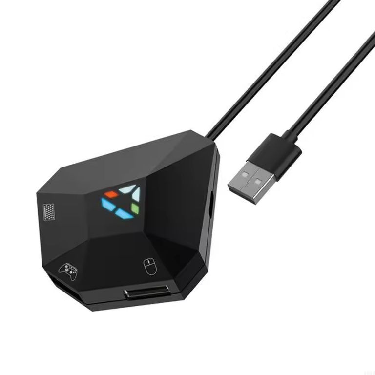 CORRERREY Adaptador convertidor de teclado y ratón convertidor de controlador