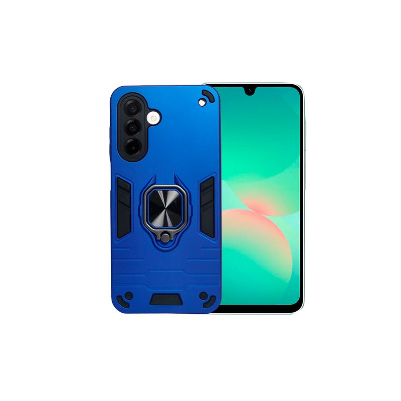 GENERICO - CARCASA ANILLO ANTIGOLPE PARA CELULAR SAMSUNG A26 COLOR AZUL
