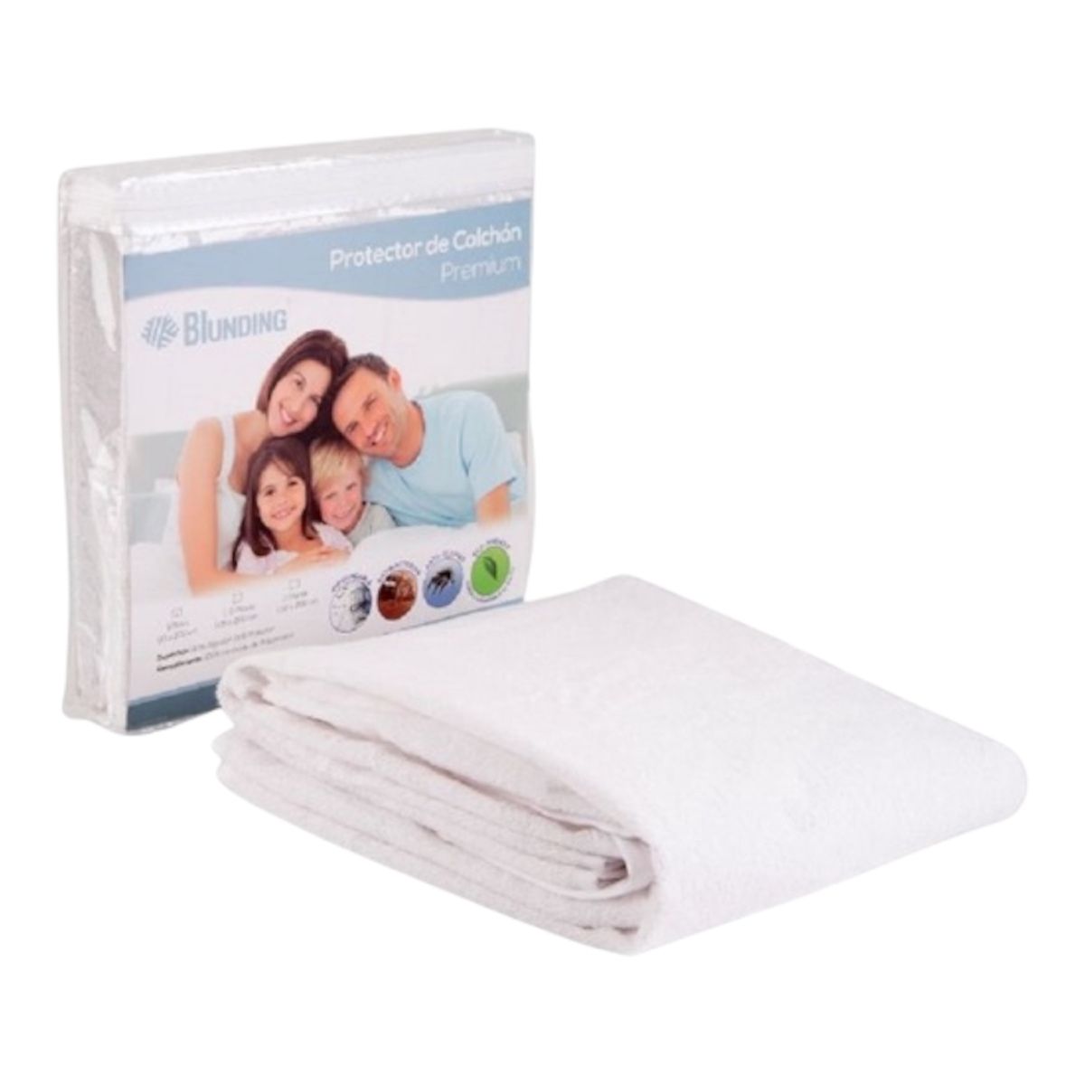 BLUNDING - PROTECTOR DE COLCHON FILM PU IMPERMEABLE 2 PLAZA