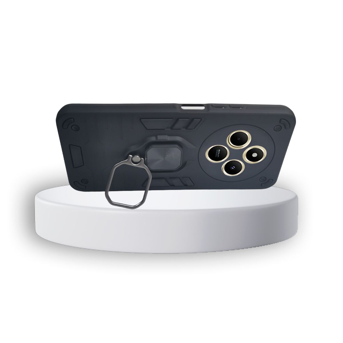 GENERICO - CARCASA ANILLO ANTIGOLPE PARA CELULAR XIAOMI REDMI A4 COLOR NEGRO