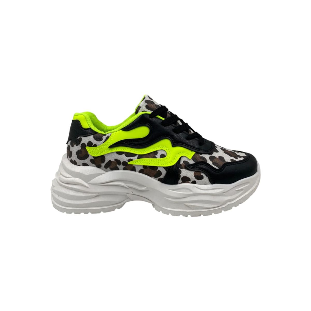 HERIEL - Zapatilla Negra Plataforma Mujer