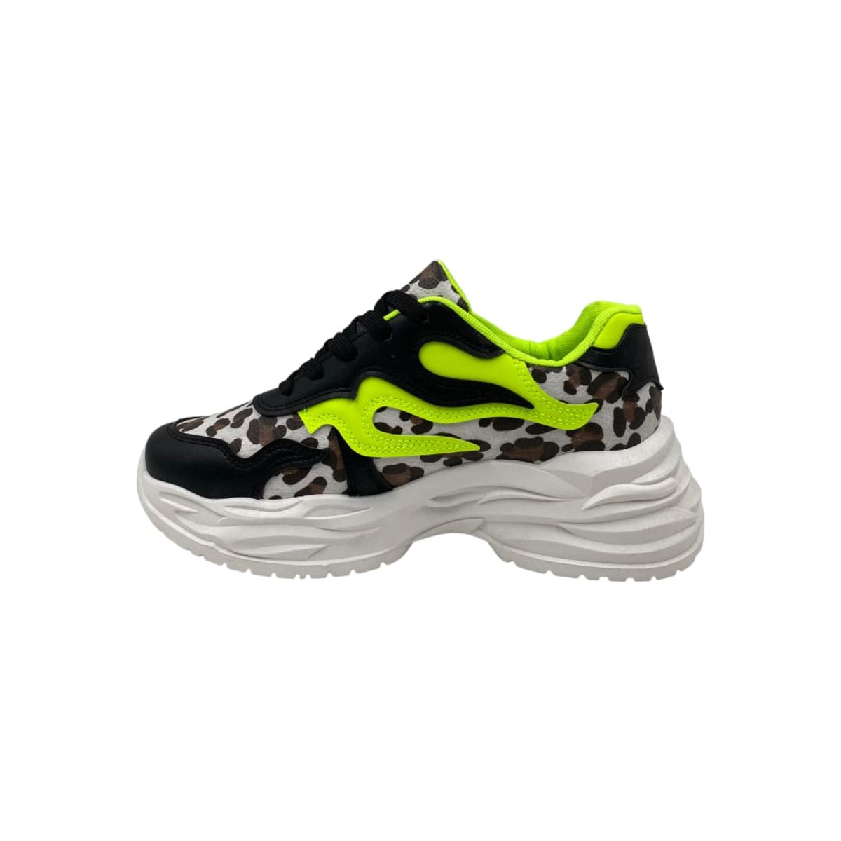 HERIEL - Zapatilla Negra Plataforma Mujer