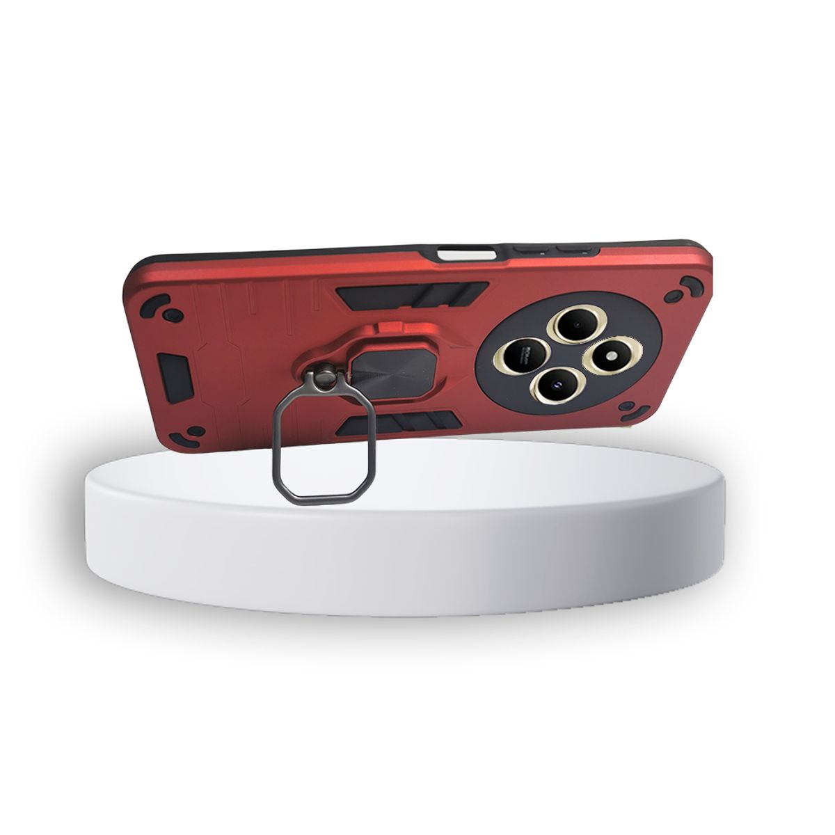 GENERICO - CARCASA ANILLO ANTIGOLPE PARA CELULAR XIAOMI REDMI A4 COLOR ROJO