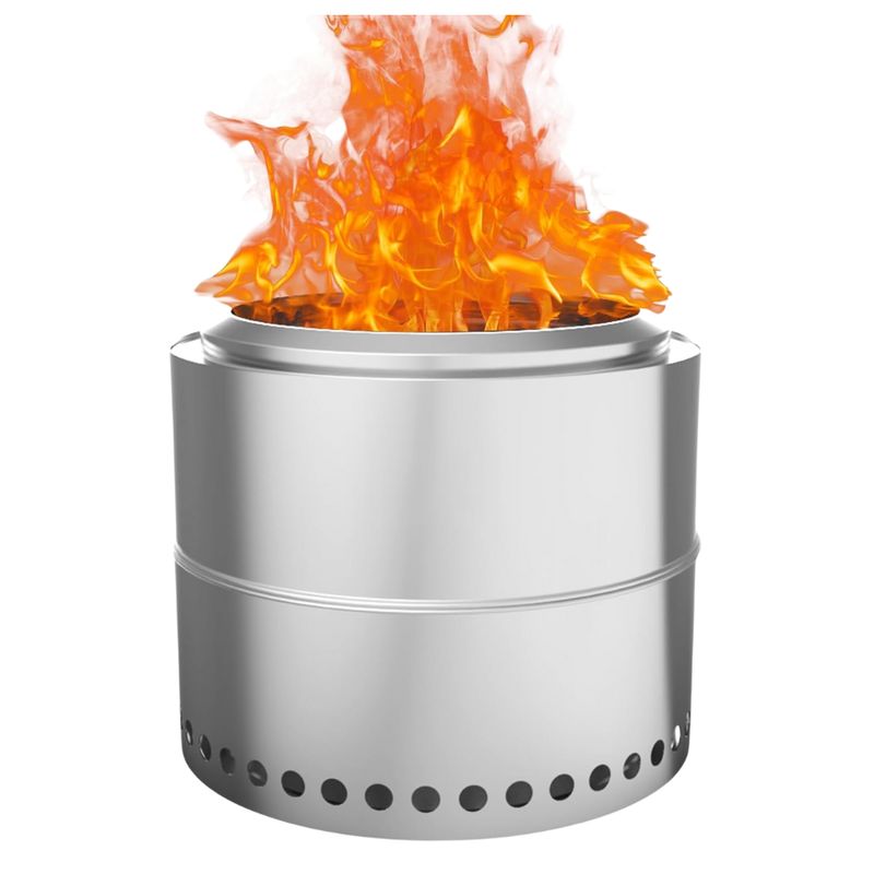 VERKEN - Brasero Sin Humo Brann Acero Inoxidable Accs 50cm