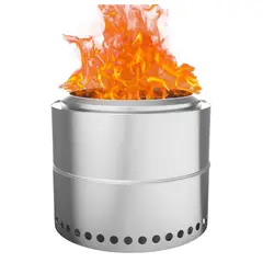 VERKEN - Brasero Sin Humo Brann Acero Inoxidable Accs 50cm
