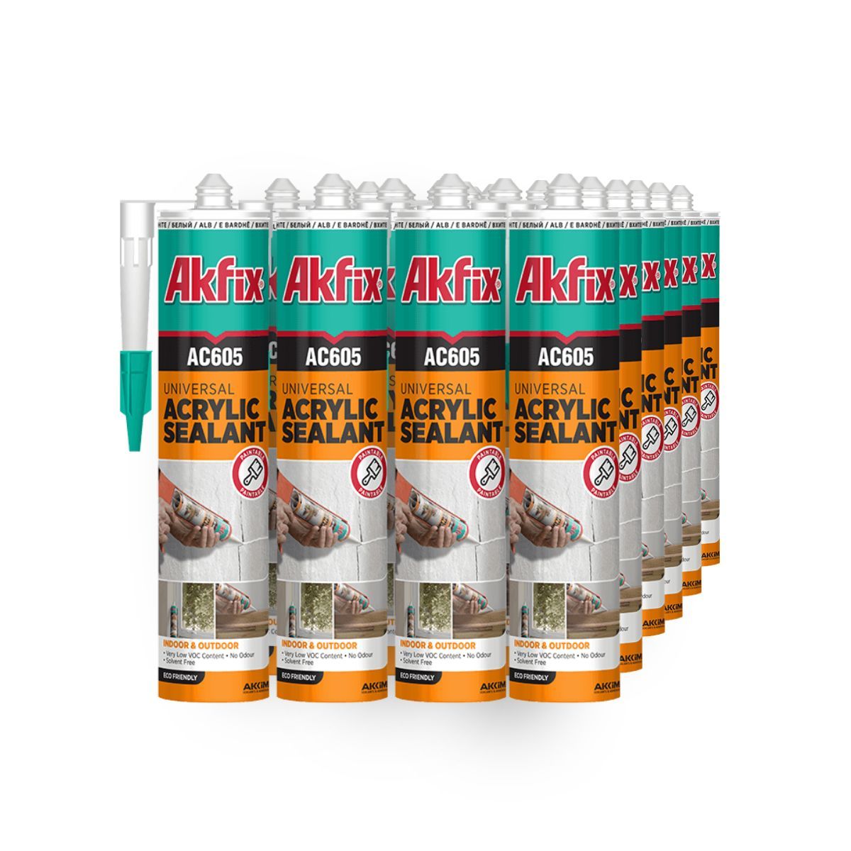 AKFIX - 24X SELLADOR ACRILICO AC605 AKFIX GRIS