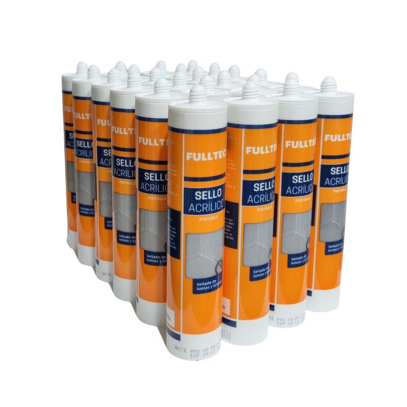 FULLTEC - 24X SILICONA PINTABLE FULLTEC BLANCA 290ML