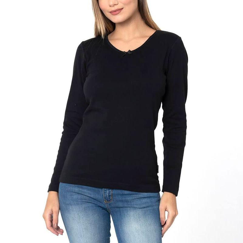 LADY GENNY - Camiseta Algodón Hipoalergenico Manga Larga