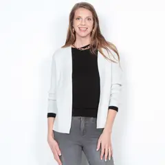 WADOS - CHALECO MANGA LARGA CON LUREX.