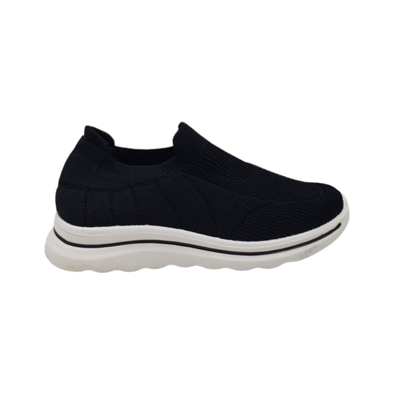 HERIEL - Zapatilla Negra Textil Mujer