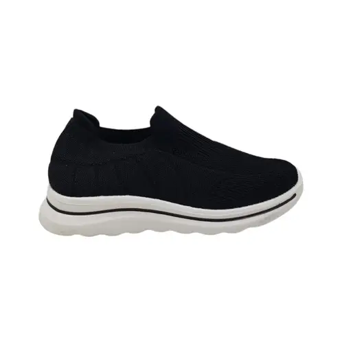 HERIEL - Zapatilla Negra Textil Mujer