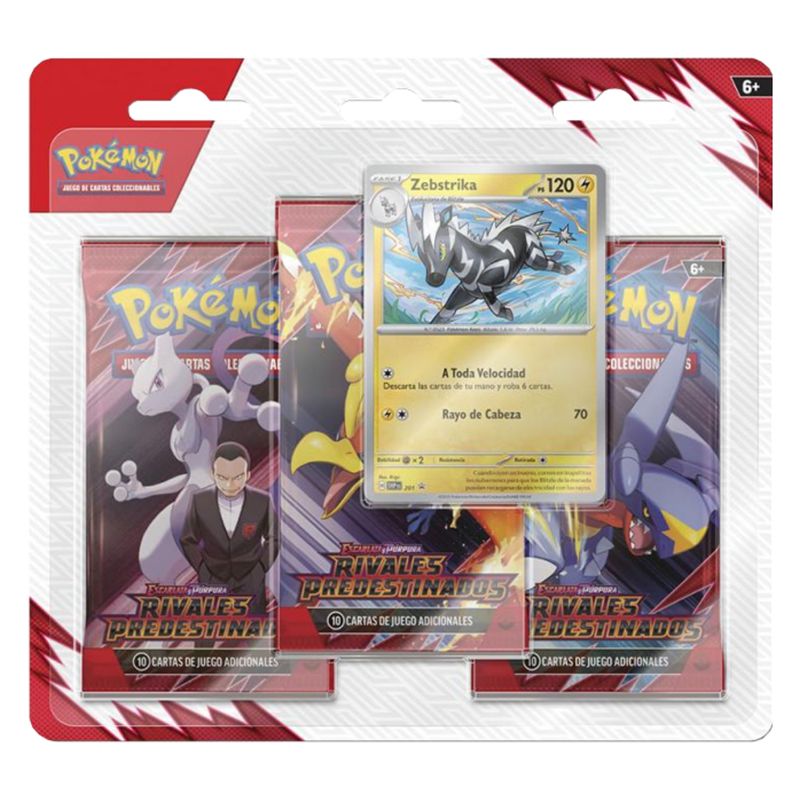 POKEMON - Pokémon Destined Rivals Zebstrika Blister Español