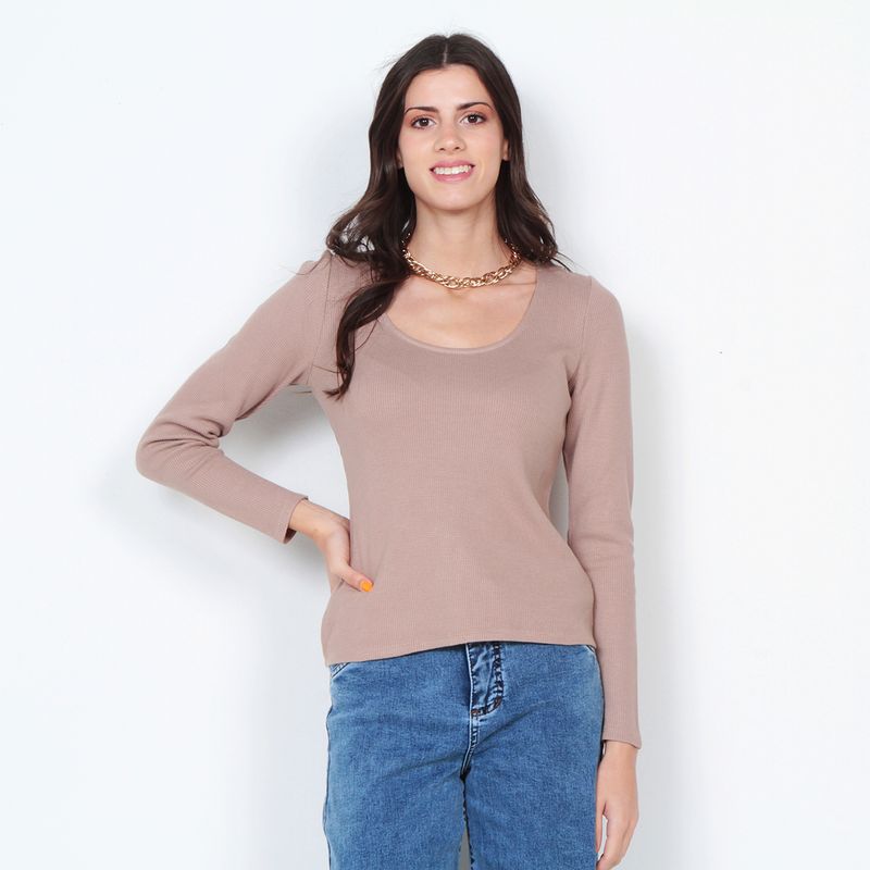 WADOS - POLERA MANGA LARGA ESCOTE REDONDO