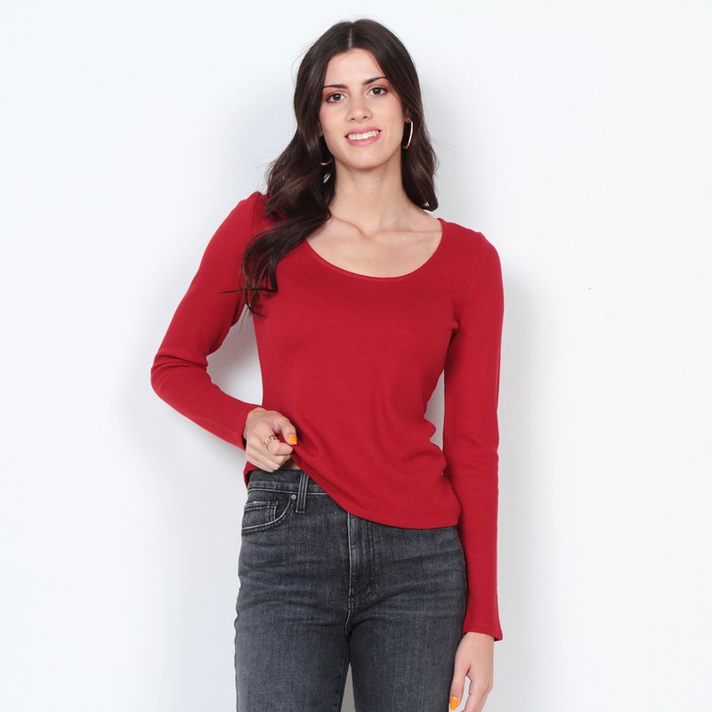 WADOS - POLERA MANGA LARGA ESCOTE REDONDO