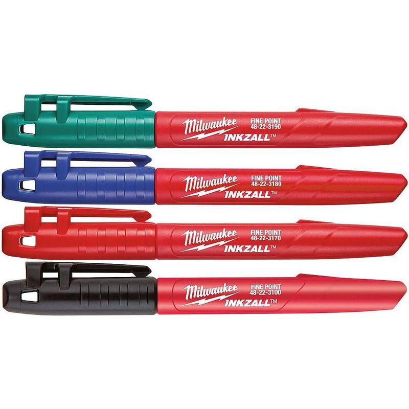 MILWAUKEE - Milwaukee Rotulador Permanente Pack 4 Unidades Color- E.o.