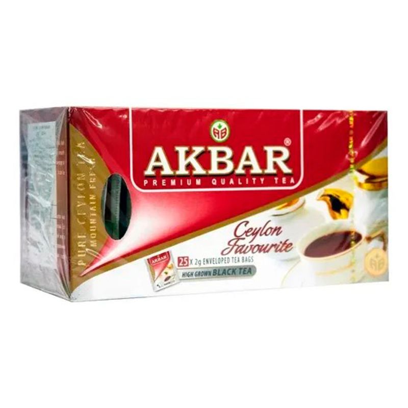 AKBAR - Té Negro Ceylon Premium 25 Bolsitas