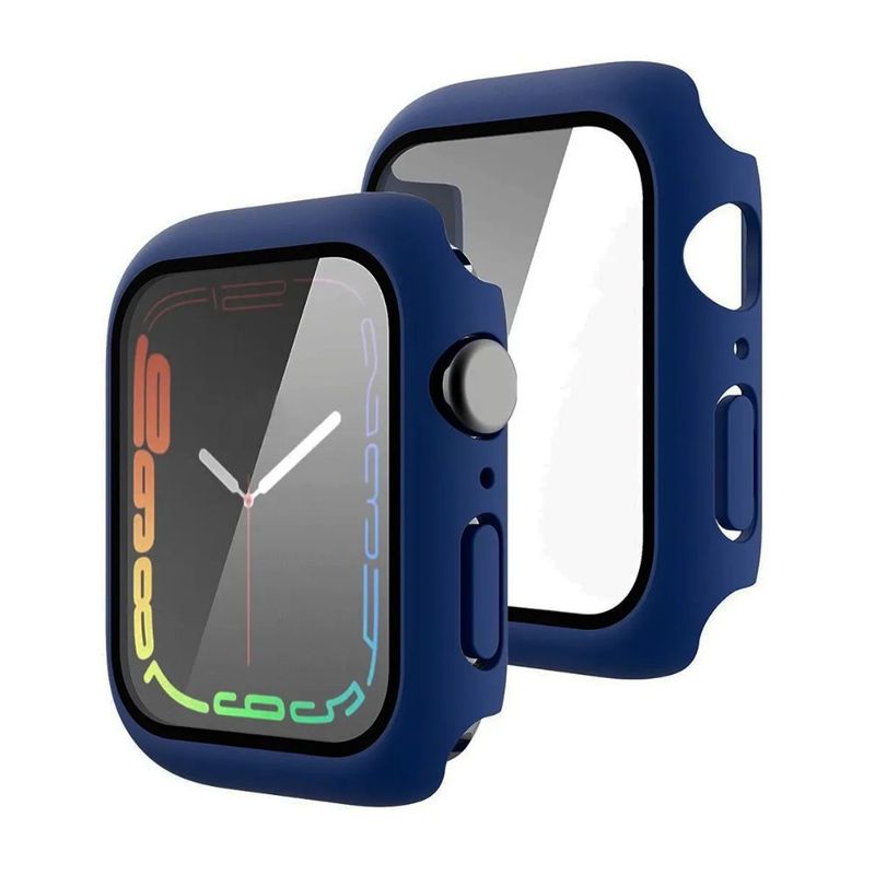 GENERICO - Carcasa Para Apple Watch Serie 7 / 8 / 9 Con Vidrio Templado 45mm