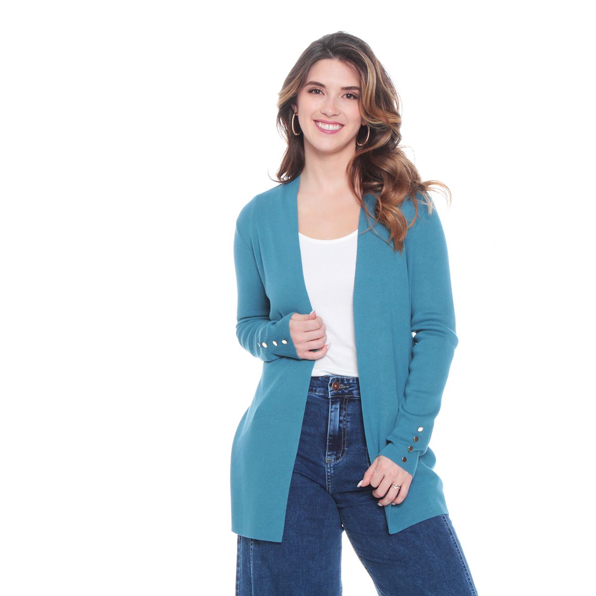 WADOS - CHALECO MANGA LARGA SOLIDO