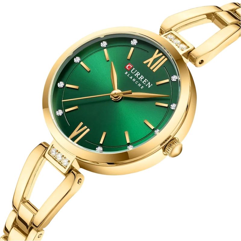 CURREN - Reloj Curren pulsera mujer elegante análogo cristal strass inoxidable