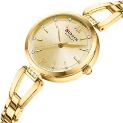CURREN - Reloj pulsera mujer elegante análogo cristal strass inoxidable
