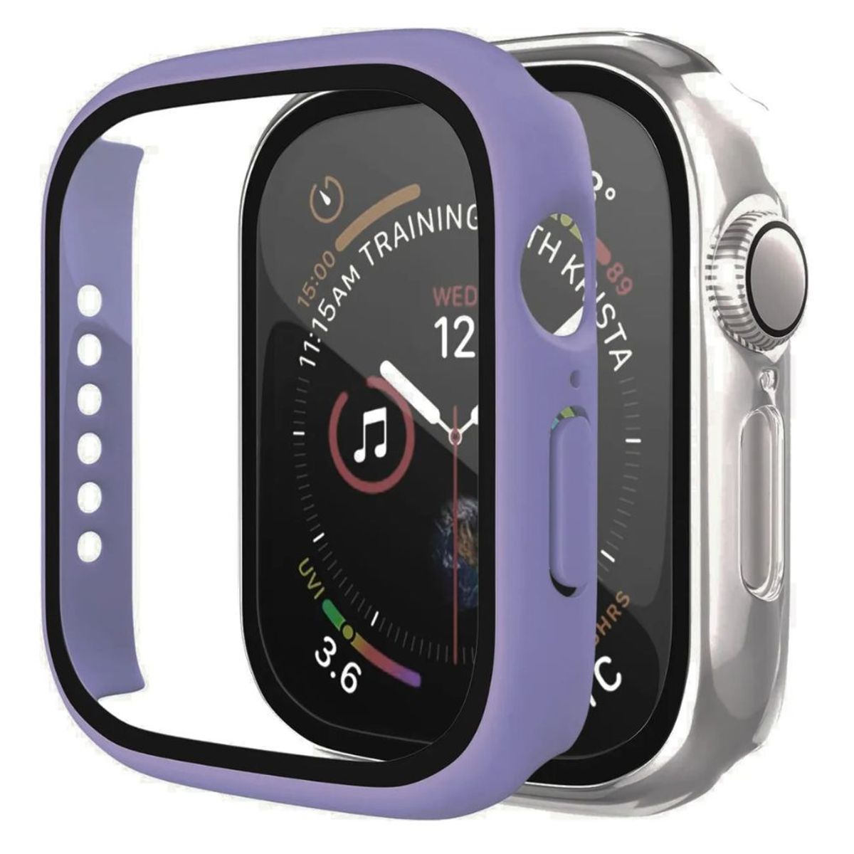 GENERICO - Carcasa Para Apple Watch Serie 7 / 8 / 9 Con Vidrio Templado 45mm