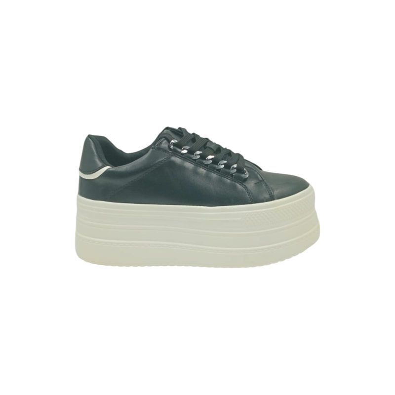 HERIEL - Zapatilla Negra Plataforma Mujer