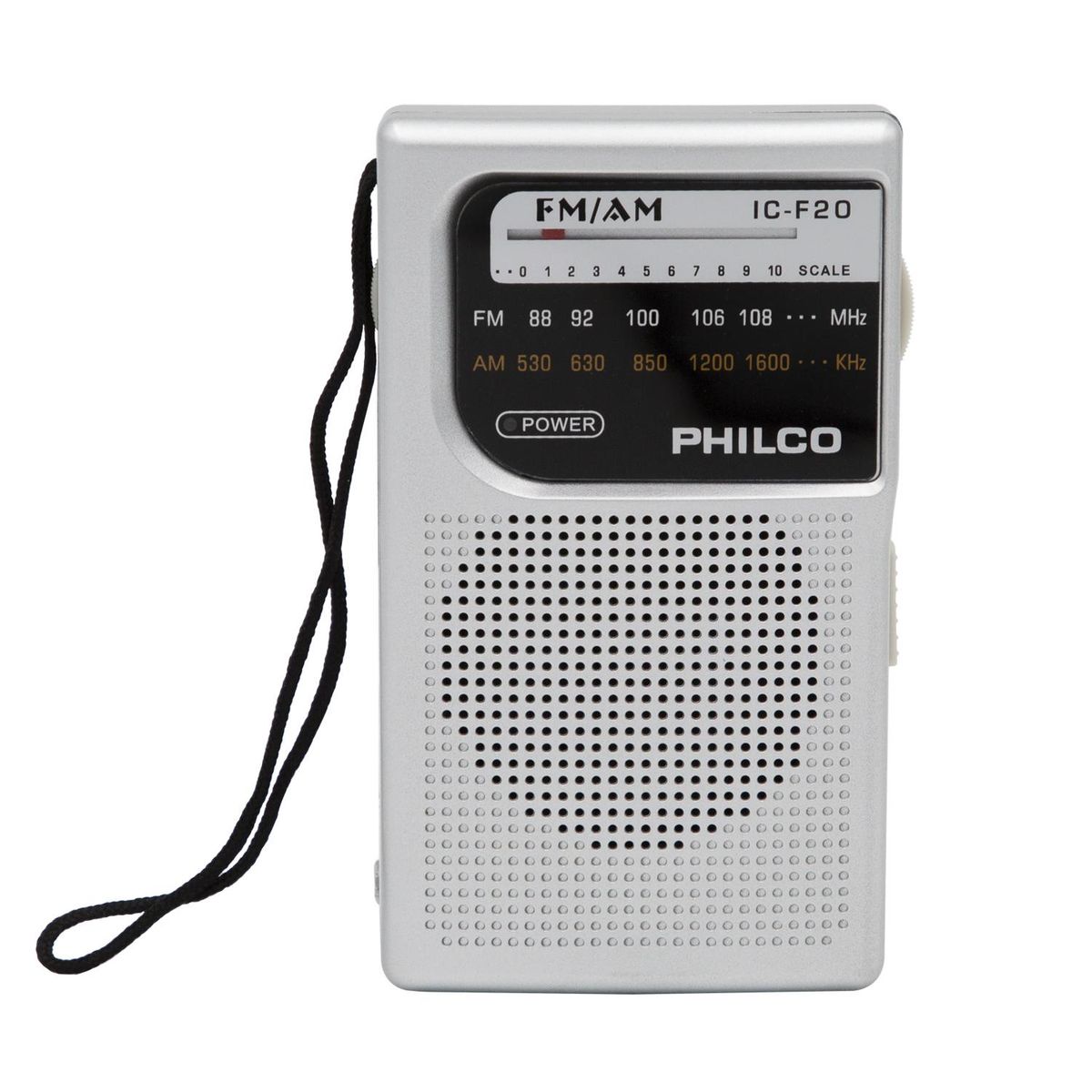 PHILCO - Radio A Pilas Philco Icf-20 Fm/am Portable De Bolsillo Gris